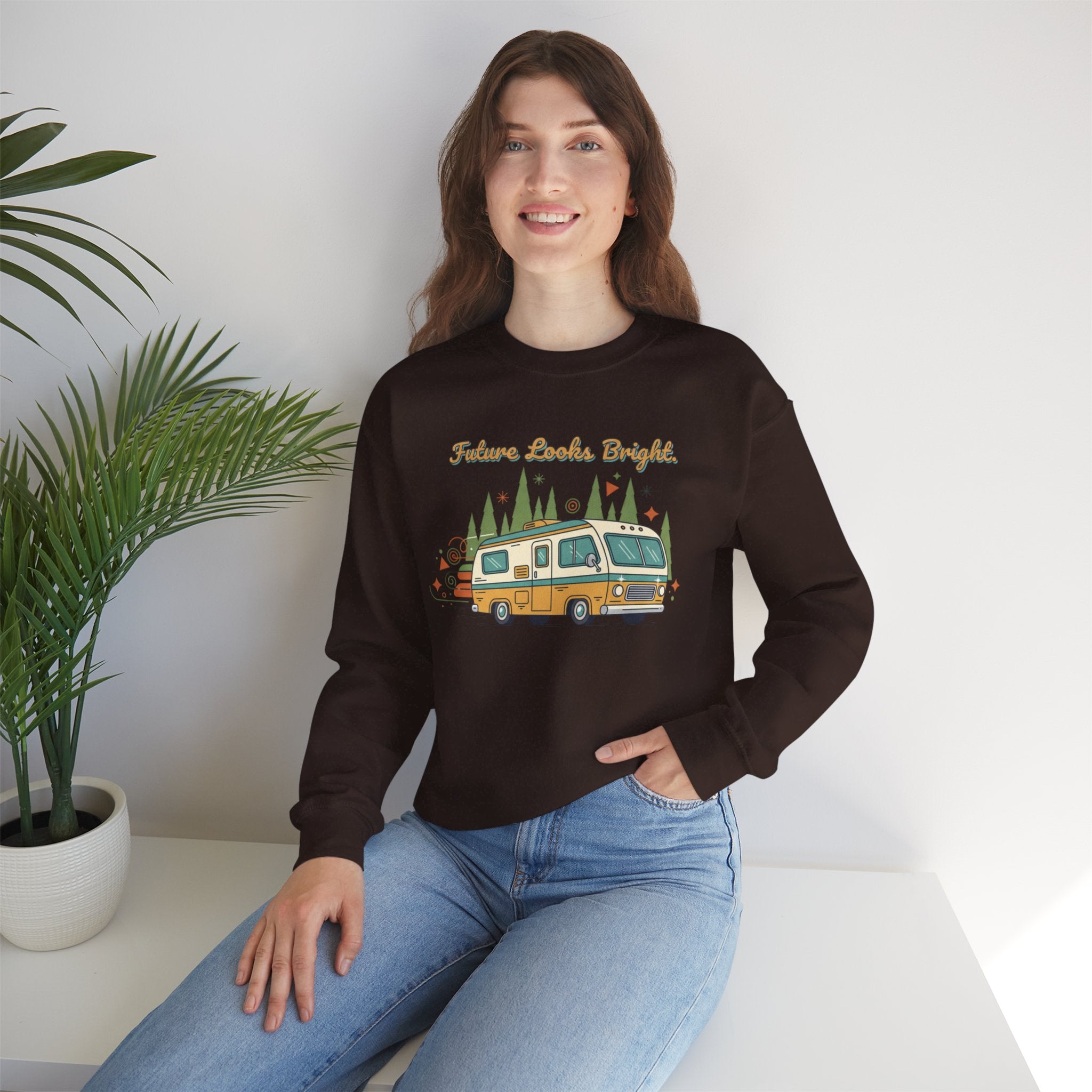 Future Looks Bright RV Camper Graphic Crewneck