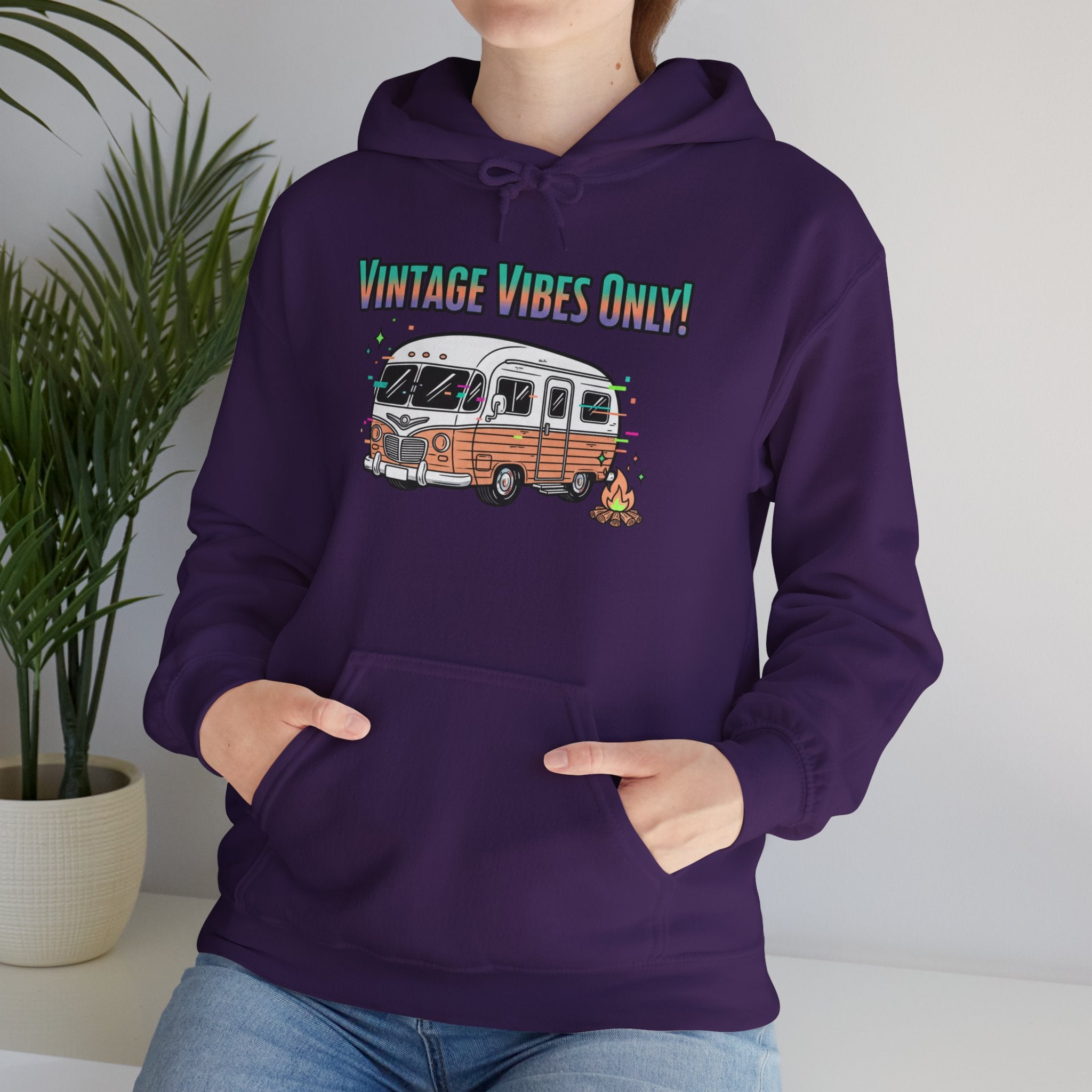 "Vintage Vibes Only" Retro Camper Pullover