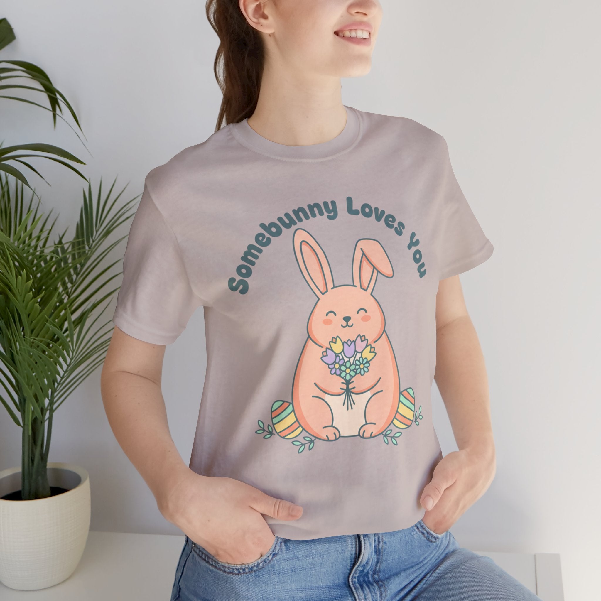 Somebunny Loves You Easter Tee — Cute Bunny Holiday Shirt