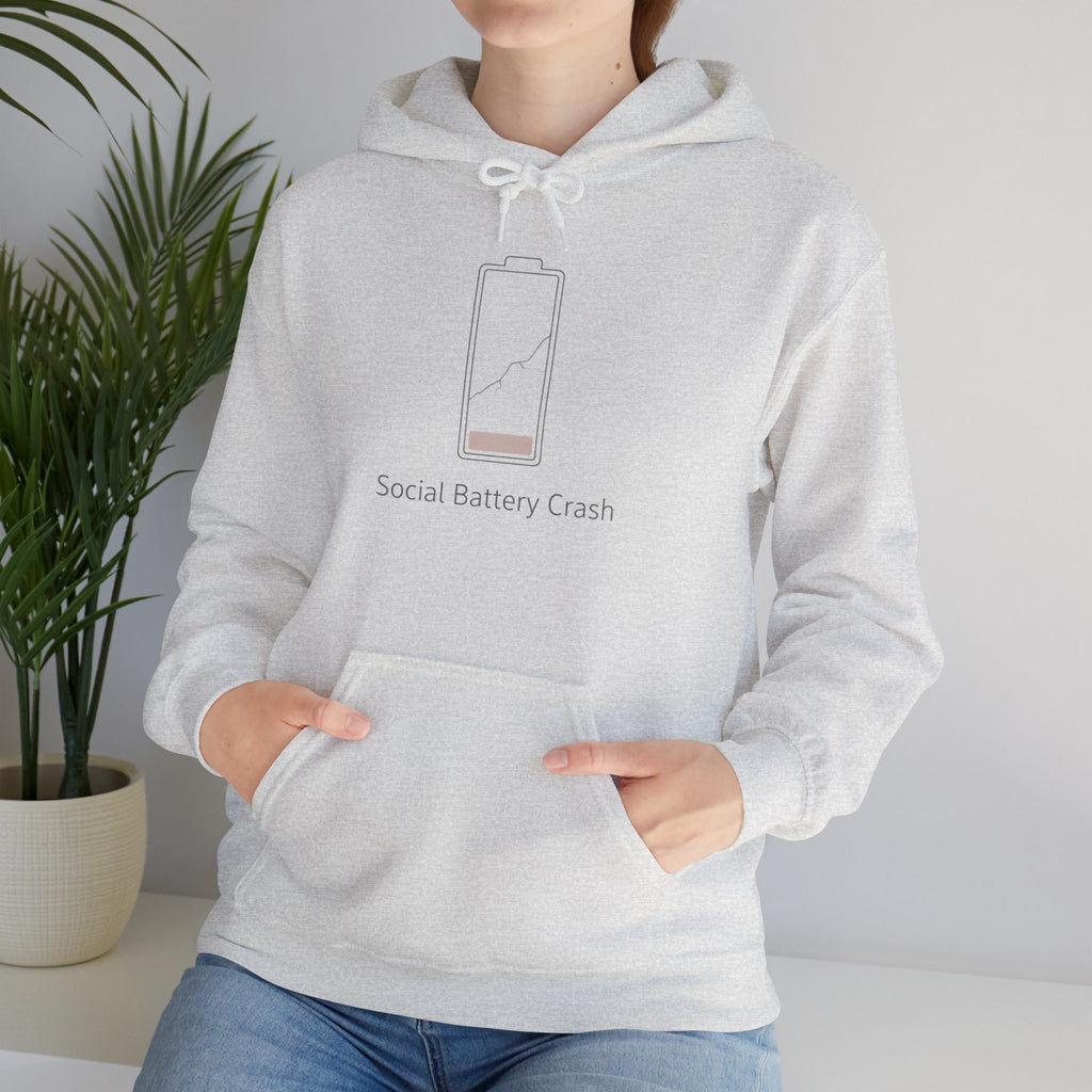 Social Battery Crash Hoodie