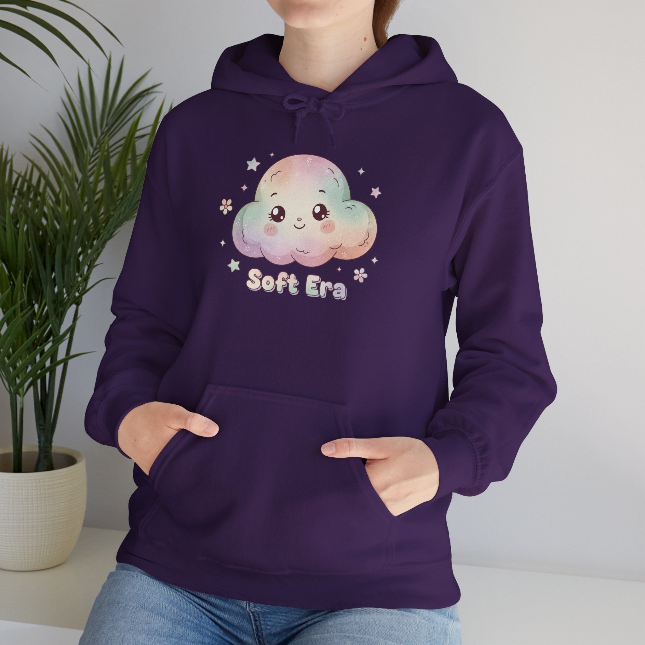 gentle cloud creature hoodie | wholesome surrealism, pastel kawaii