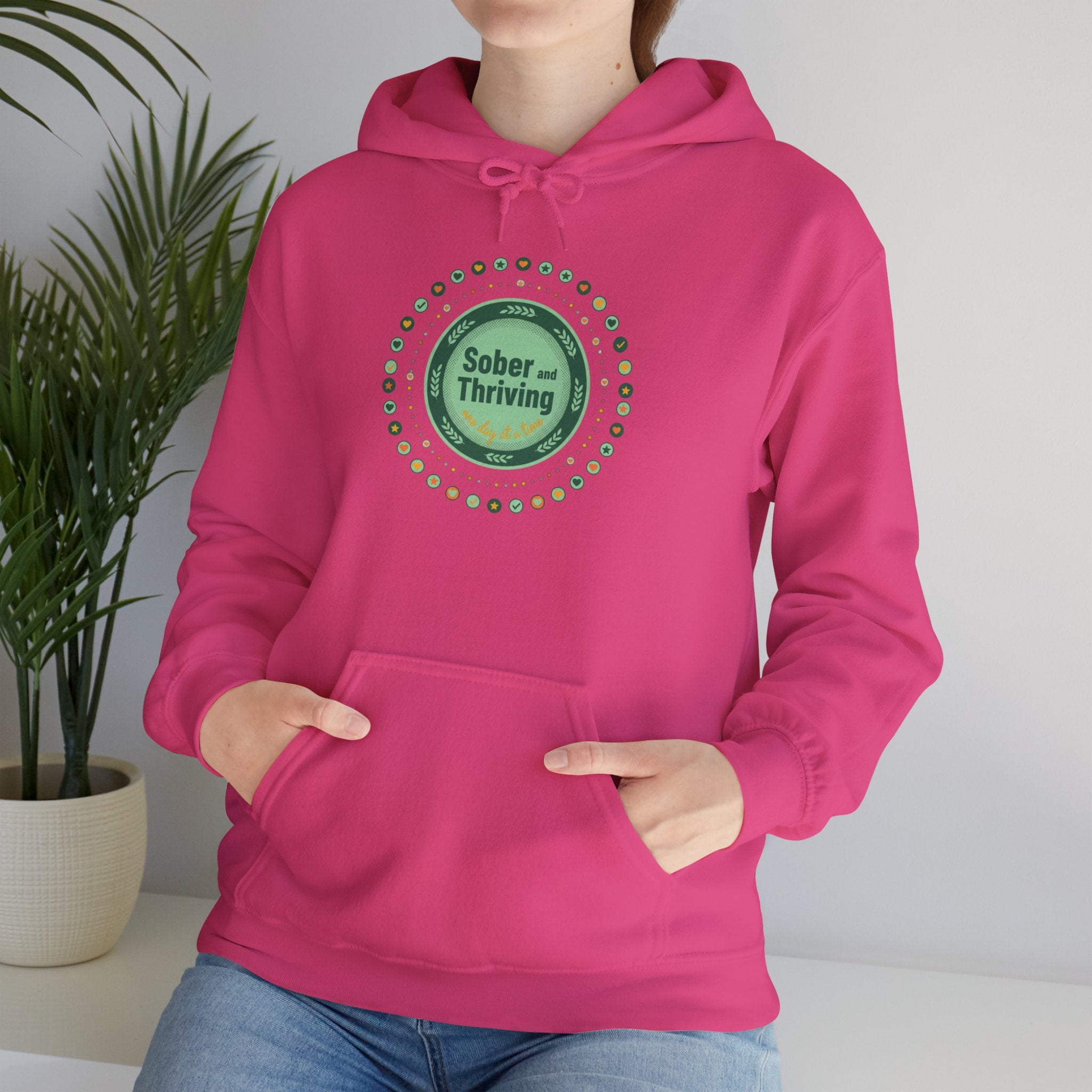 Sober & Thriving Hoodie | Dry January, Sober Curious Badge