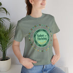 Sober and Thriving Tee | Dry January shirt, sober curious badge