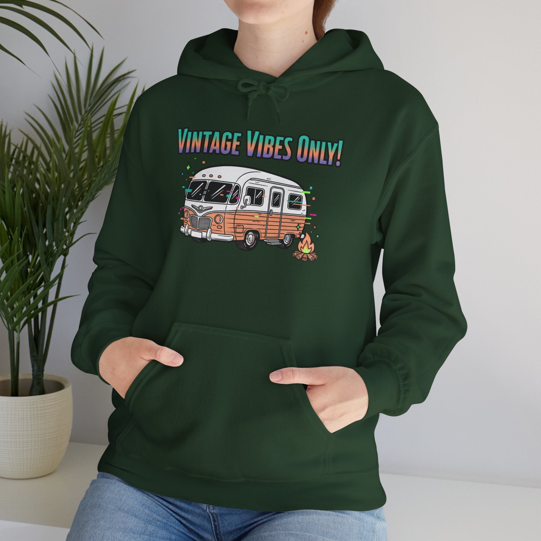 "Vintage Vibes Only" Retro Camper Pullover