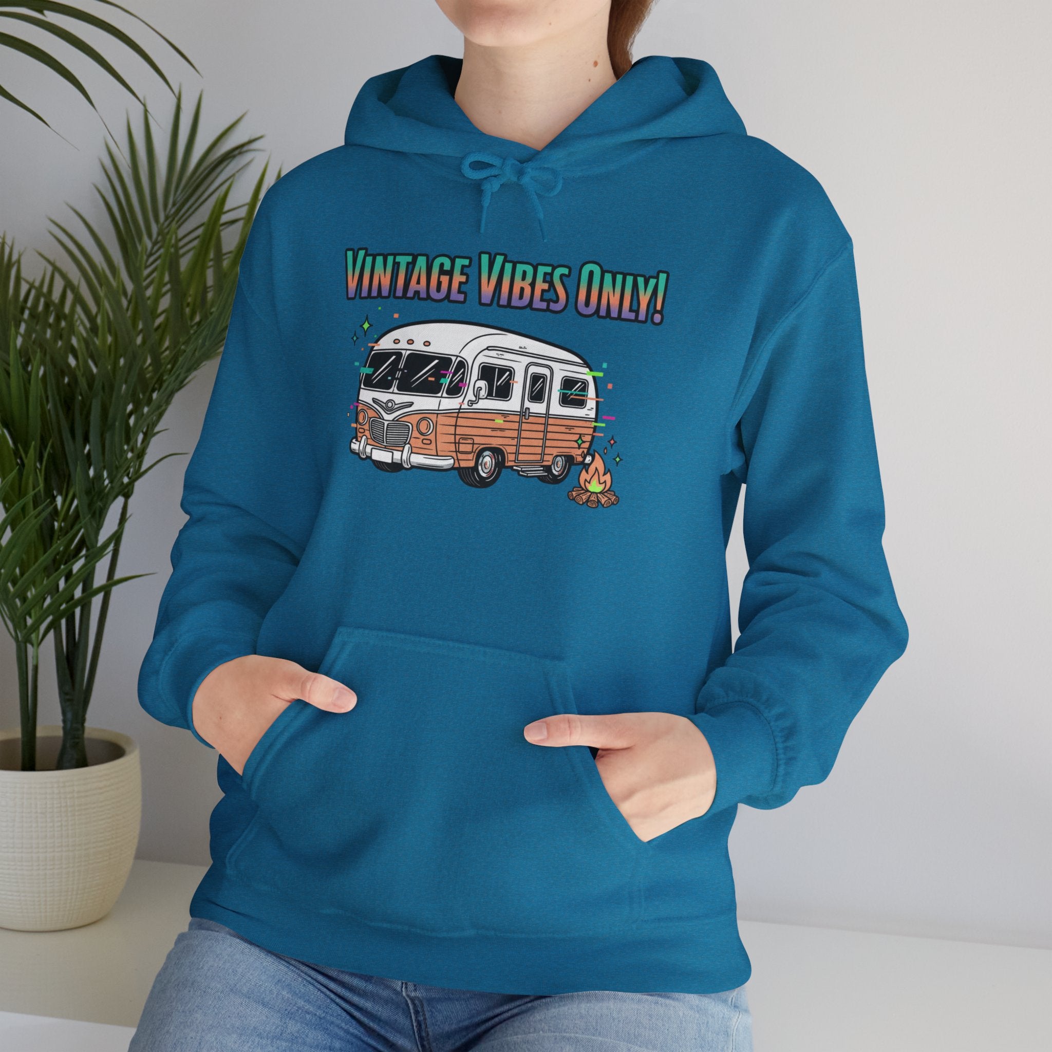 "Vintage Vibes Only" Retro Camper Pullover