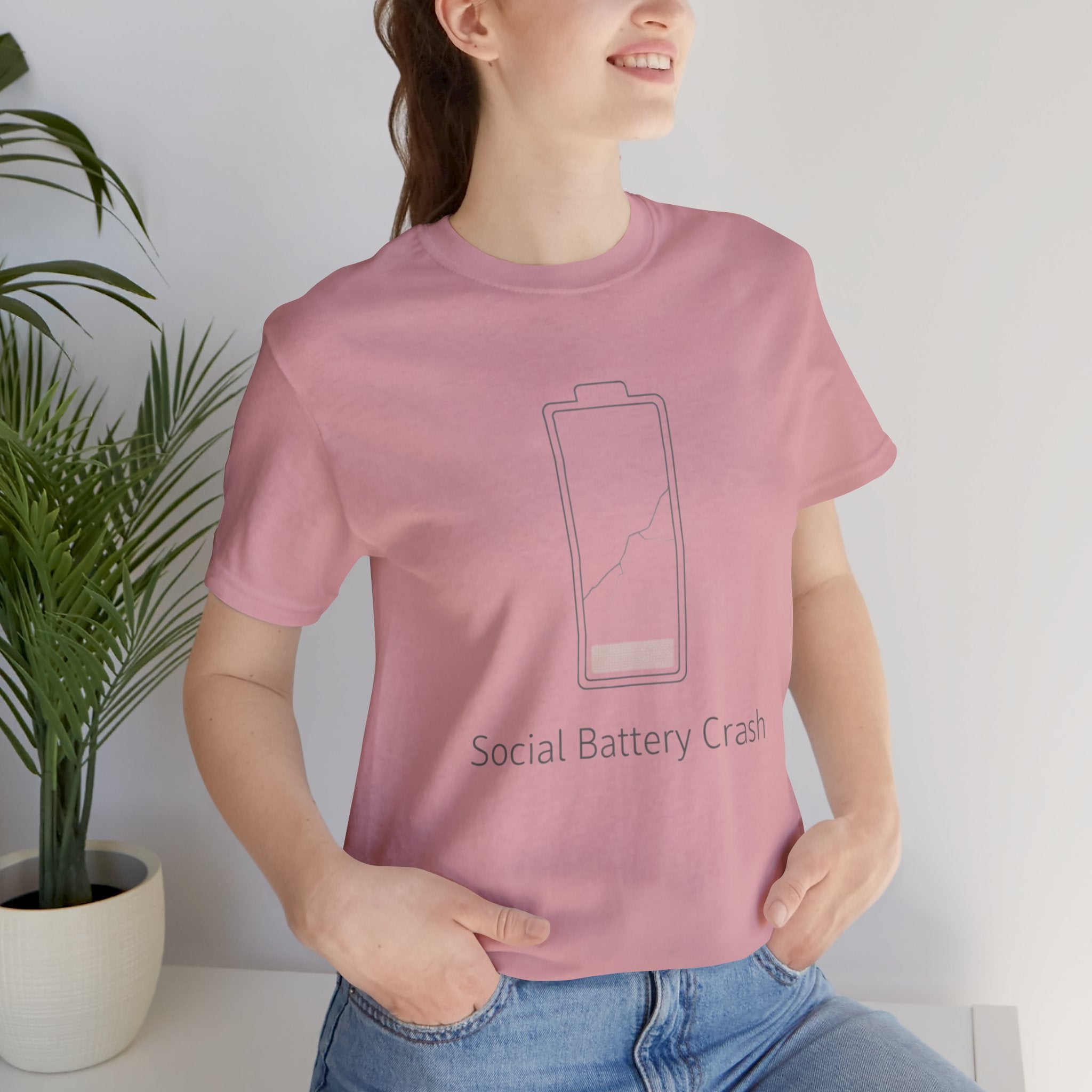 Social Battery Crash Tee