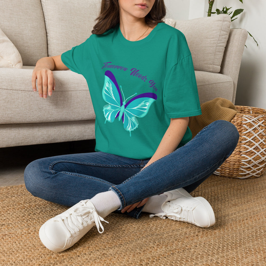 Butterfly "Tomorrow Needs You" T-Shirt — Inspirational Mental Health Awareness Tee