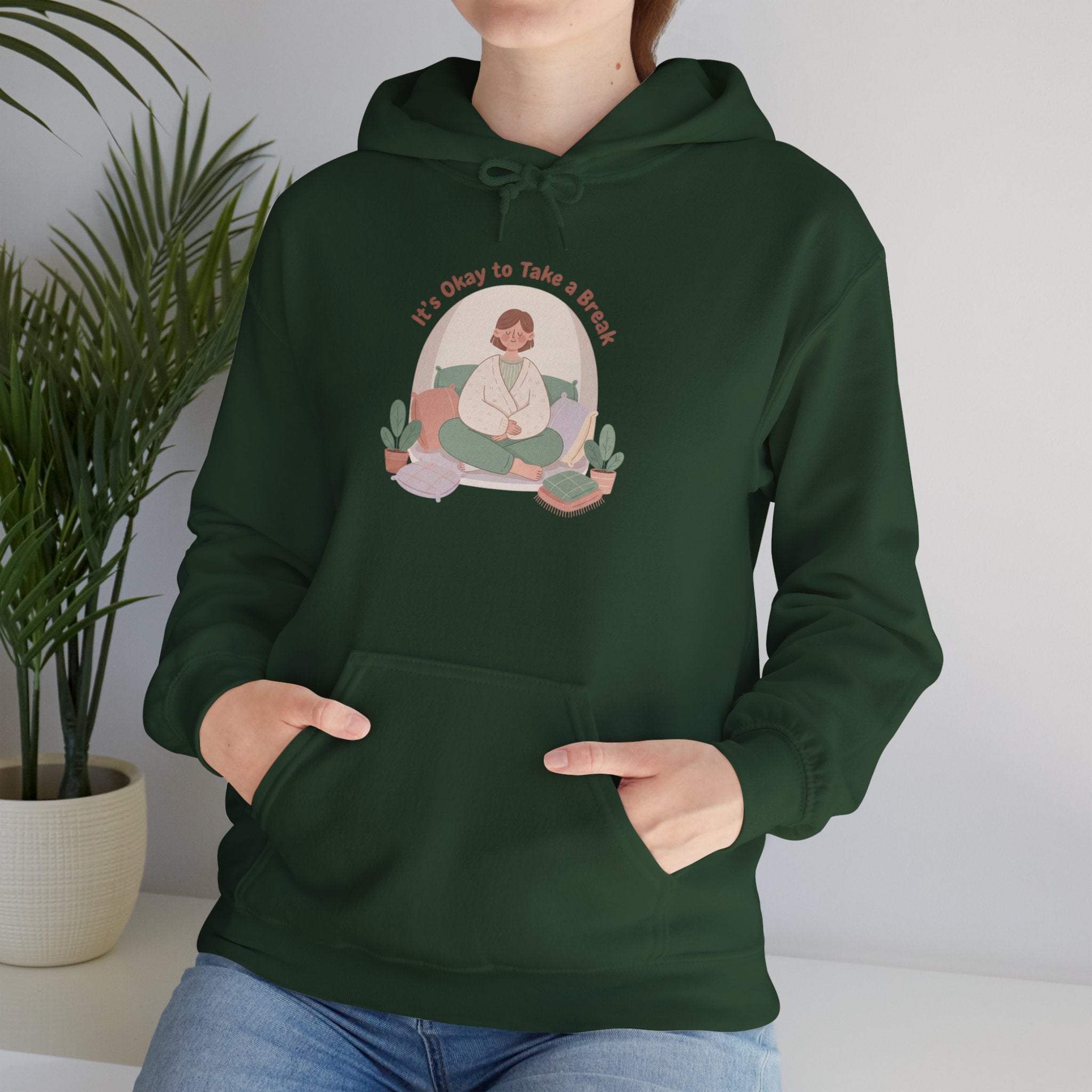 careful with me hoodie | burnout & mental health, self care sweatshirt