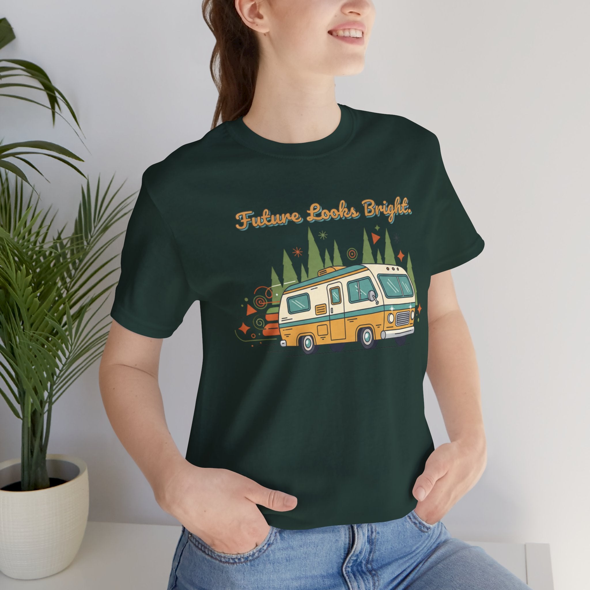 Future Looks Bright Camper Van T‑Shirt