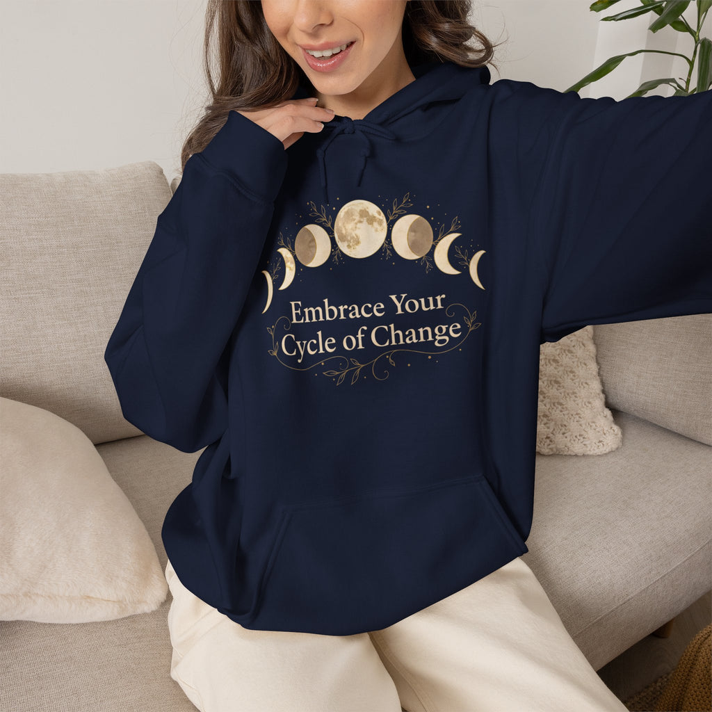 "Embrace Your Cycle of Change" Spiritual Graphic Sweatshirt