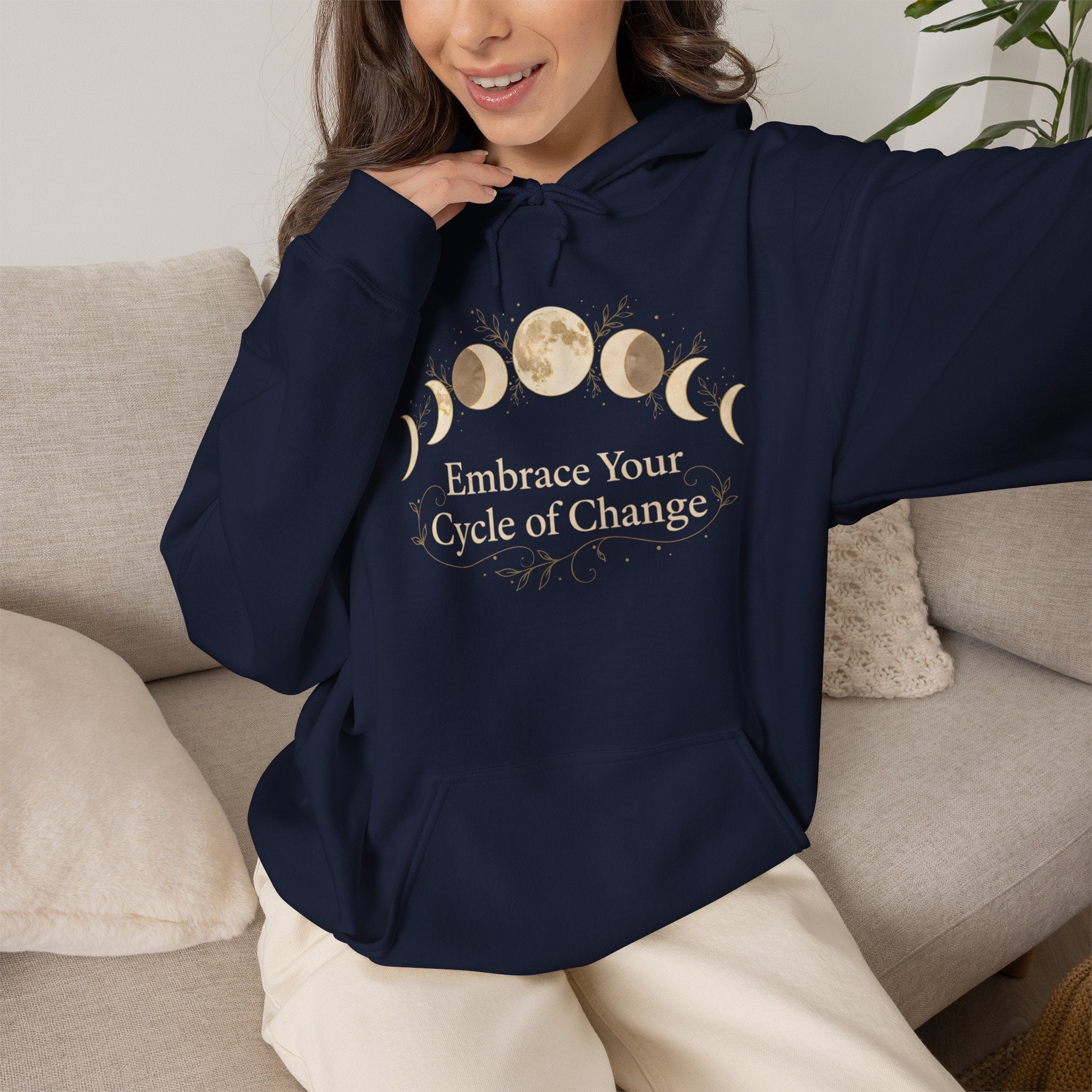 "Embrace Your Cycle of Change" Spiritual Graphic Sweatshirt