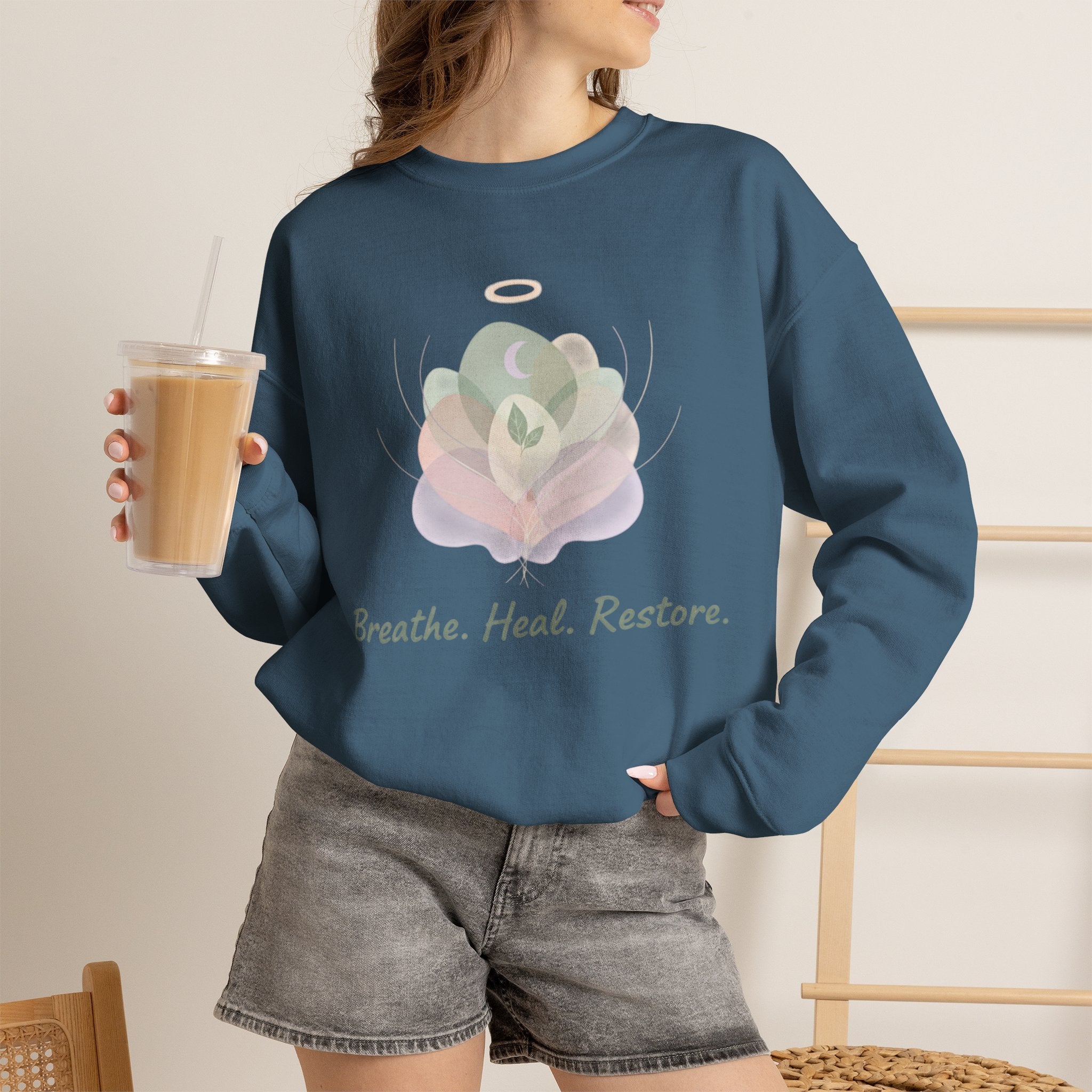 "Breathe. Heal. Restore." Comfort Pullover