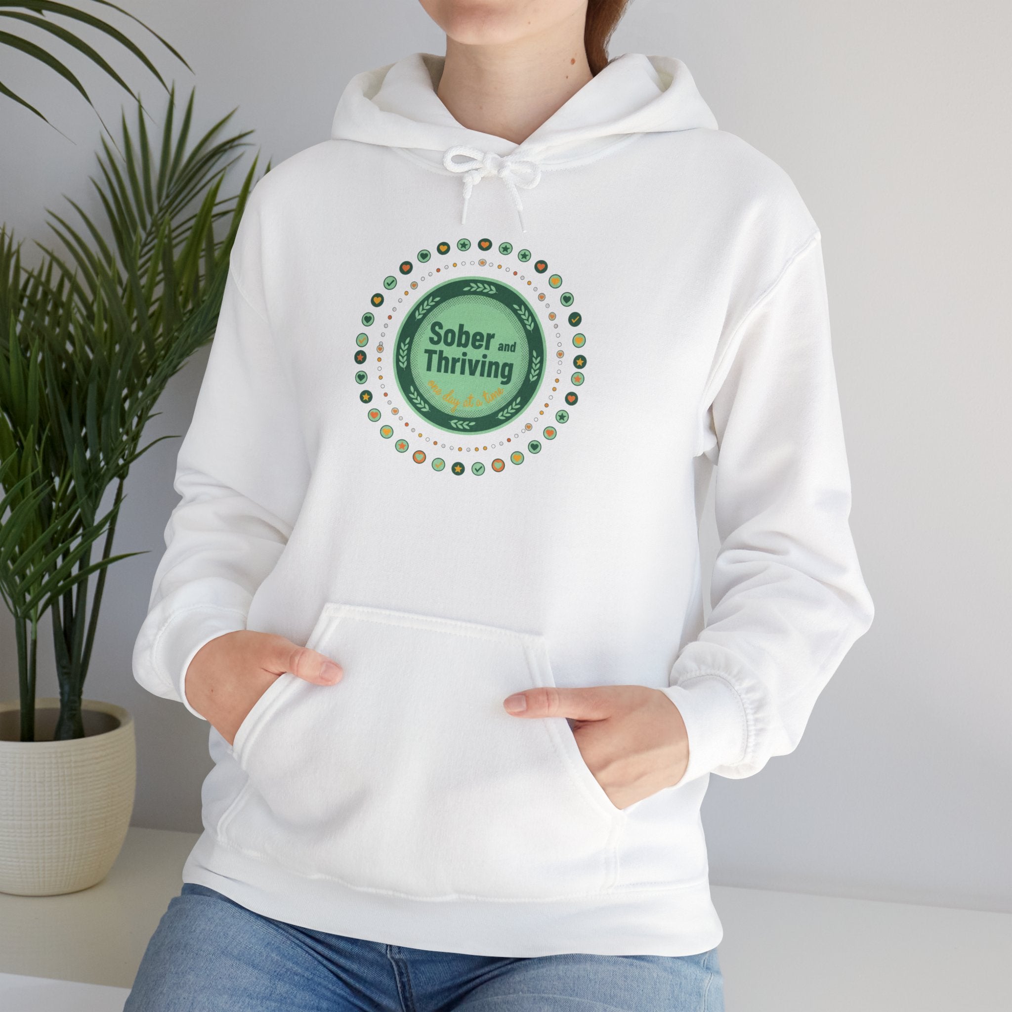 Sober & Thriving Hoodie | Dry January, Sober Curious Badge