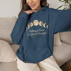 "Embrace Your Cycle of Change" Spiritual Graphic Sweatshirt