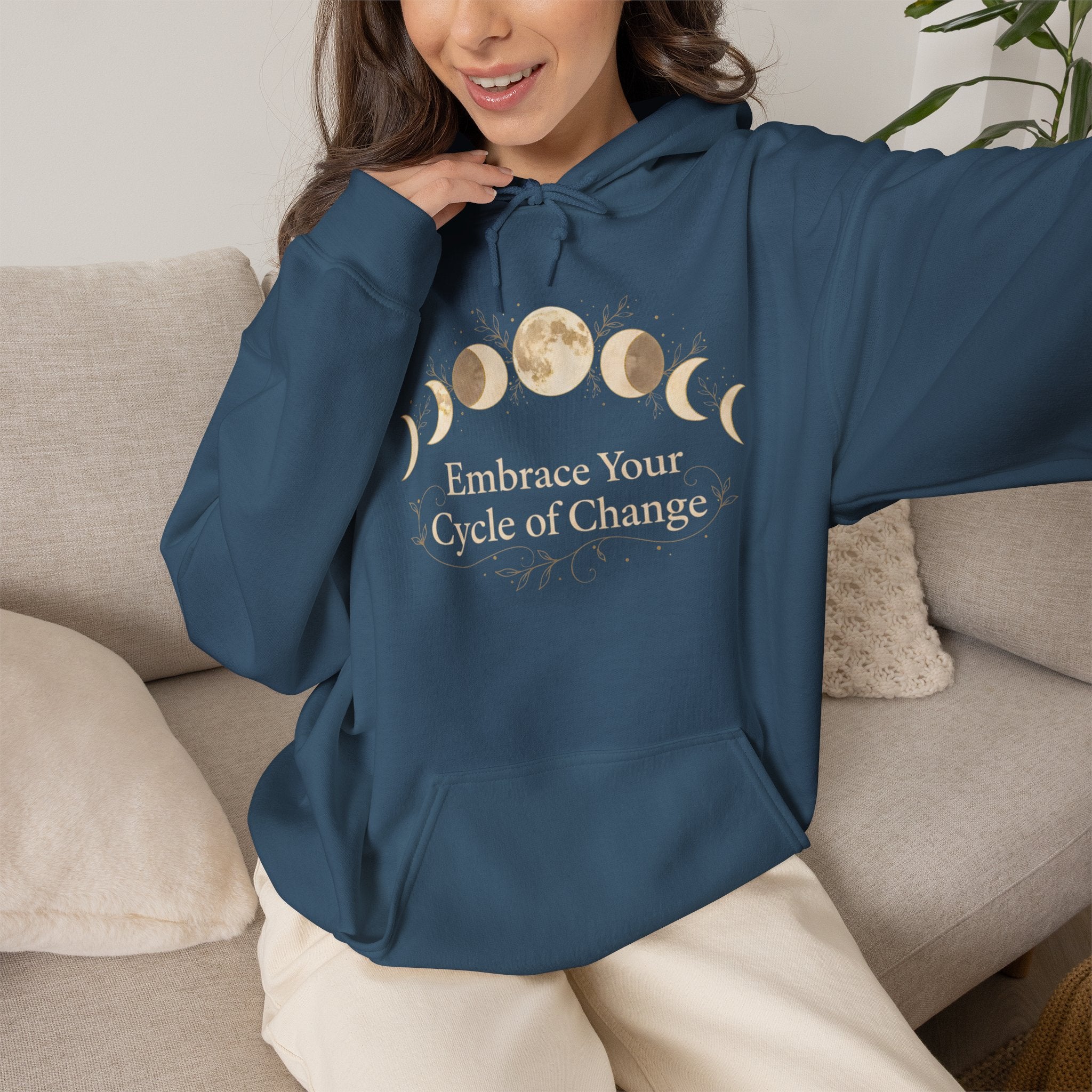 "Embrace Your Cycle of Change" Spiritual Graphic Sweatshirt
