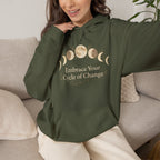 "Embrace Your Cycle of Change" Spiritual Graphic Sweatshirt
