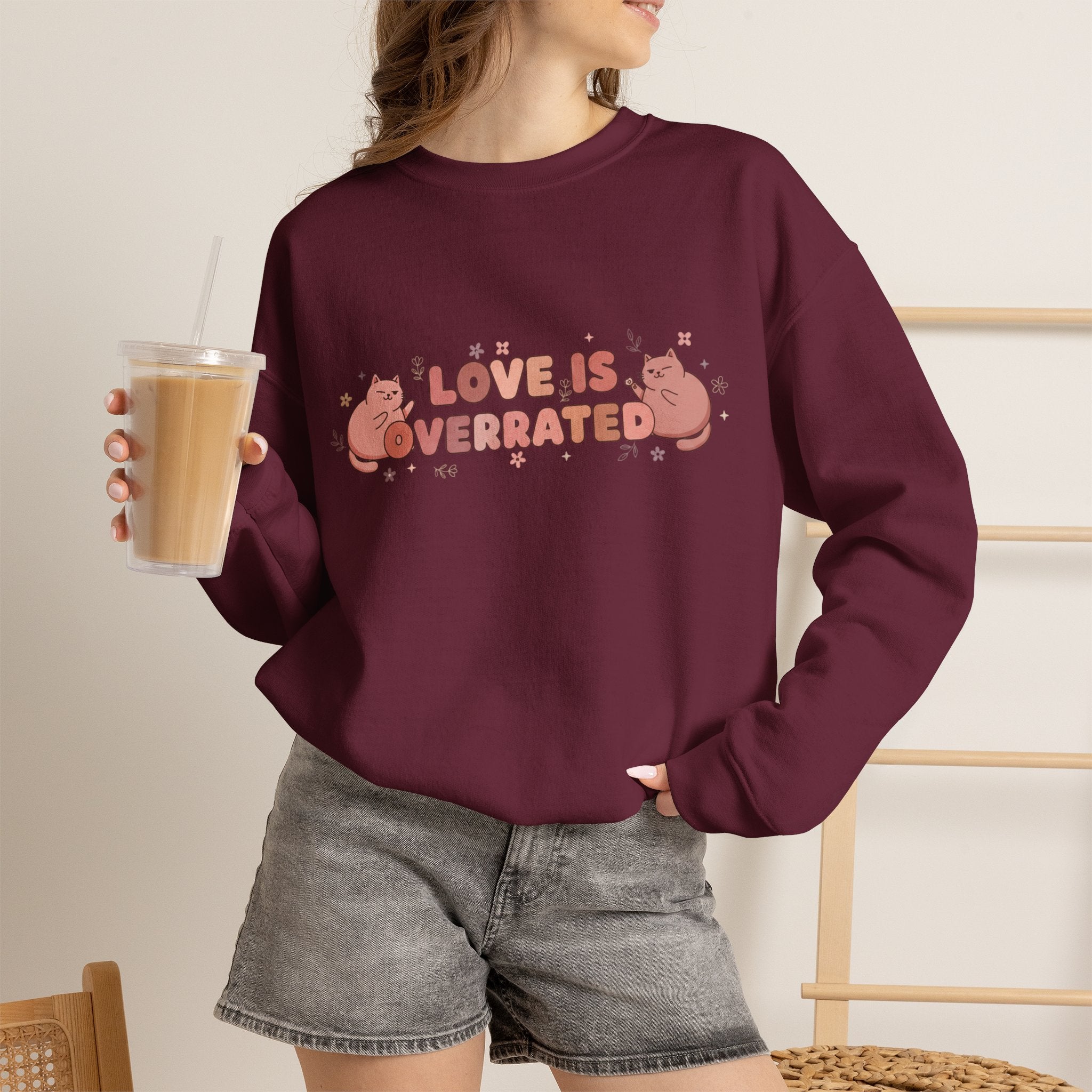 "Love Is Overrated" Pullover