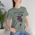 distressed grunge heart tee | Love Is A Beautiful Chaos shirt