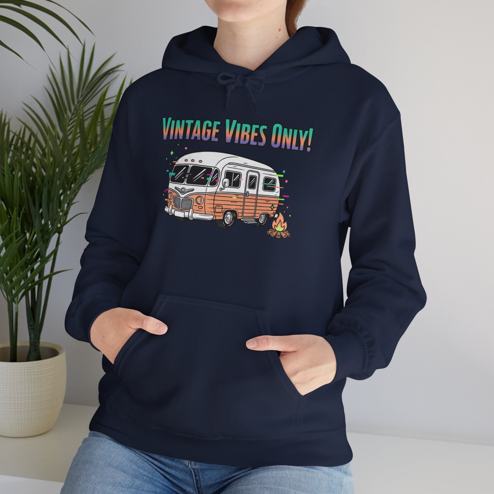 "Vintage Vibes Only" Retro Camper Pullover