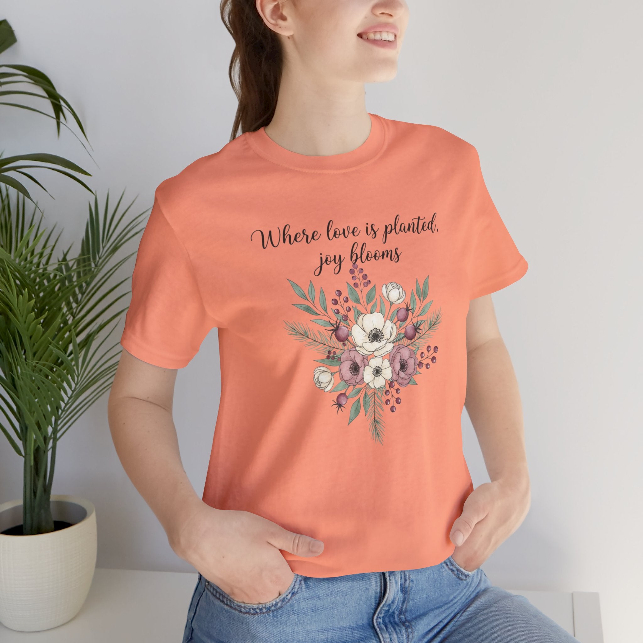 Cottagecore Winter Floral Bouquet T-Shirt