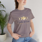 Cycle of Care Moon Phases Tee | celestial wellness, ritual calendar