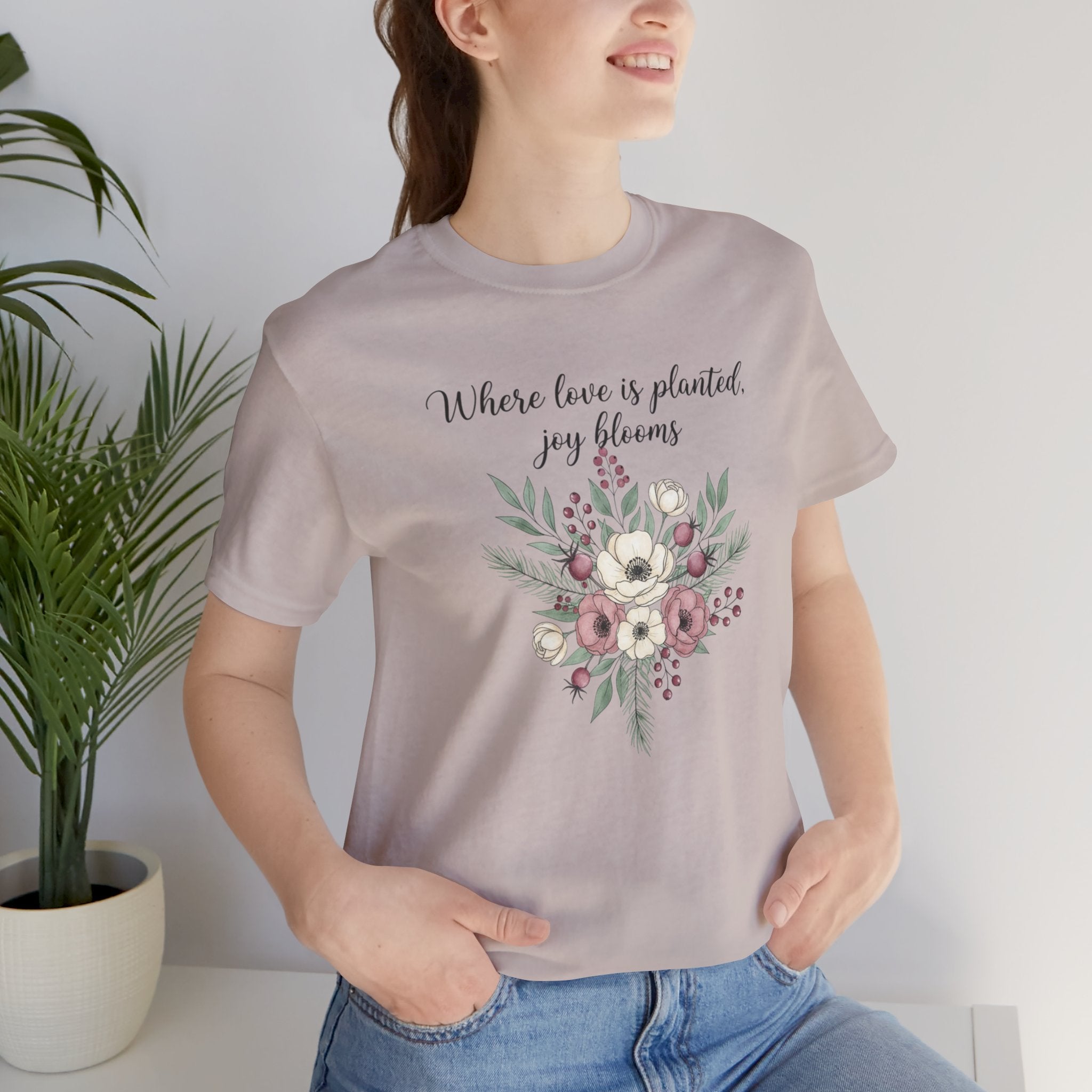 Cottagecore Winter Floral Bouquet T-Shirt