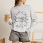 "Class A Life" RV Camper Graphic Crewneck Sweatshirt