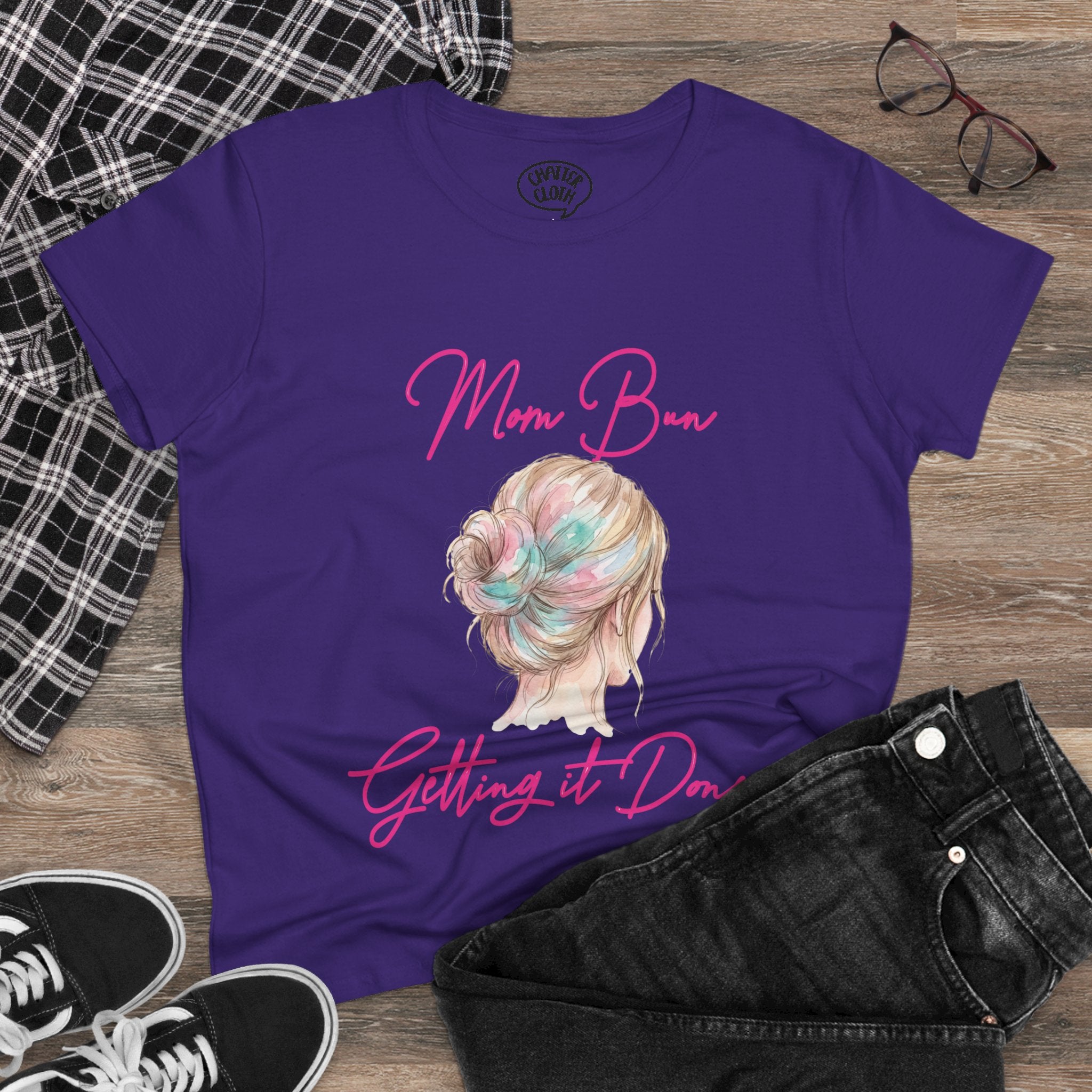 Mom Bun Getting It Done Tee