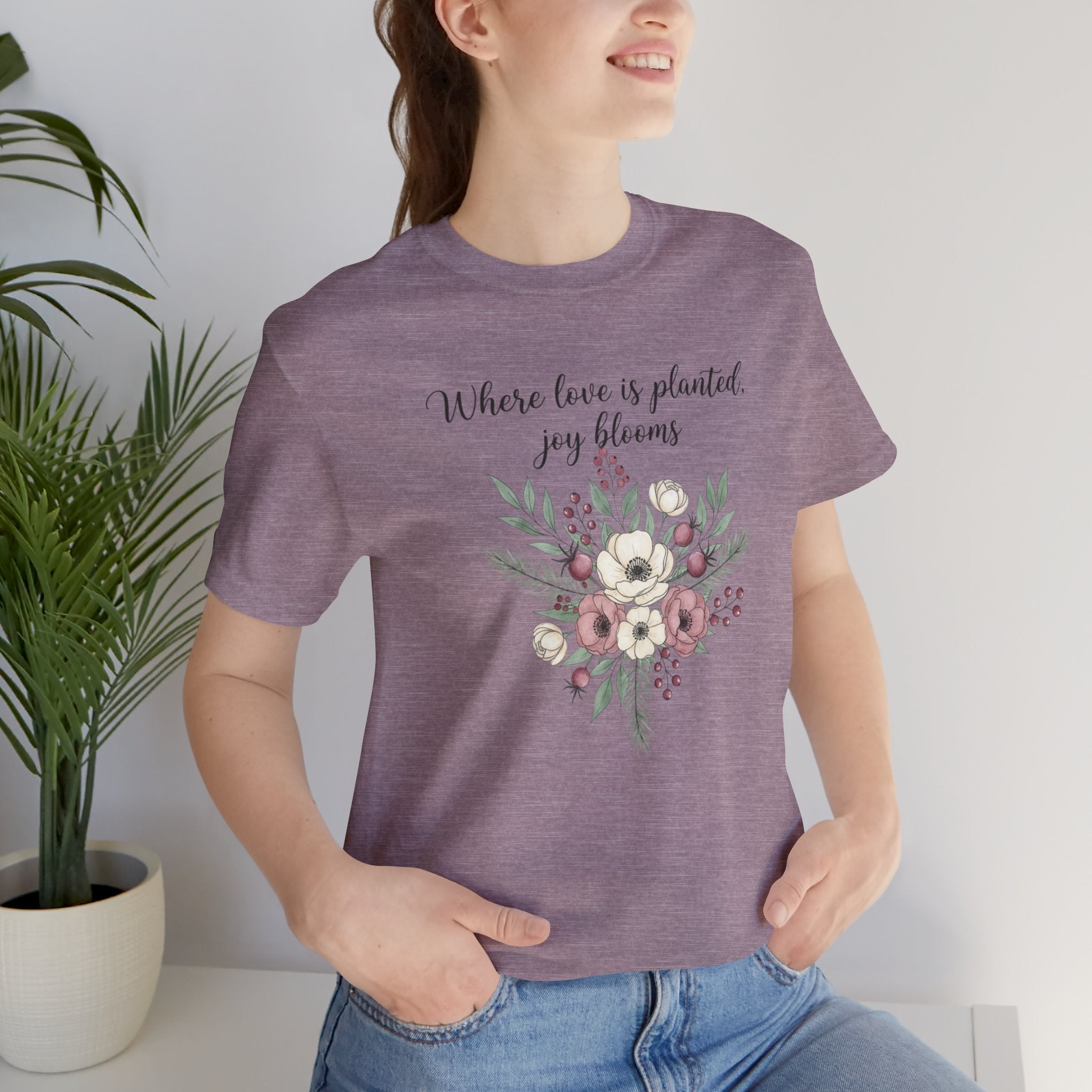 Cottagecore Winter Floral Bouquet T-Shirt
