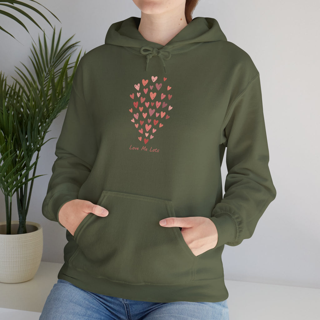 Love Me Lots Tiny Heart Cluster Hoodie