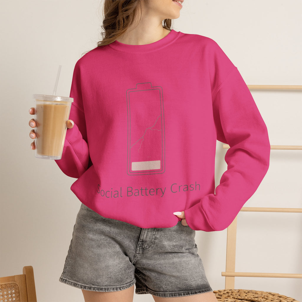 Social Battery Crash Sweatshirt