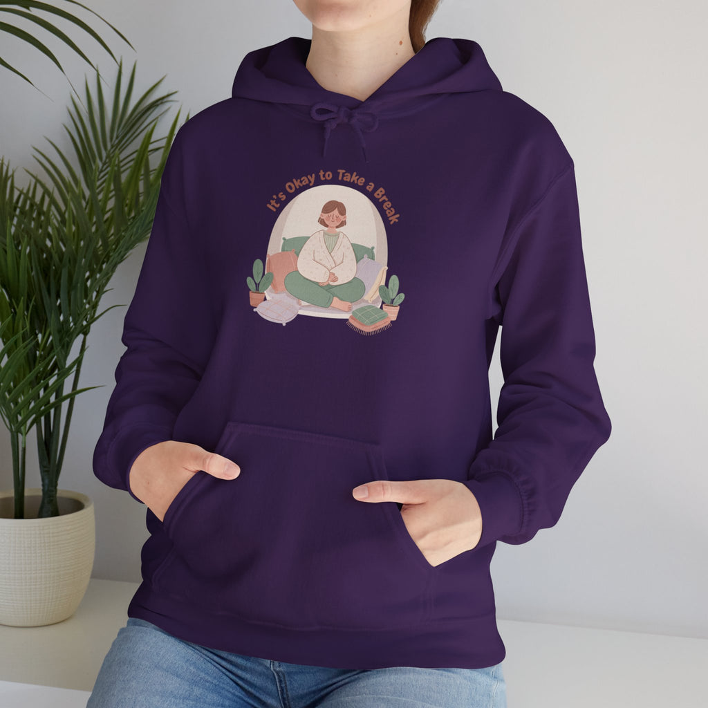 careful with me hoodie | burnout & mental health, self care sweatshirt