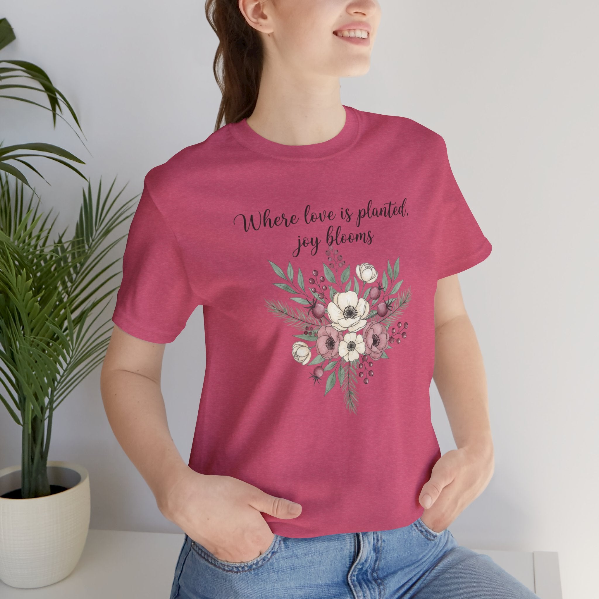 Cottagecore Winter Floral Bouquet T-Shirt