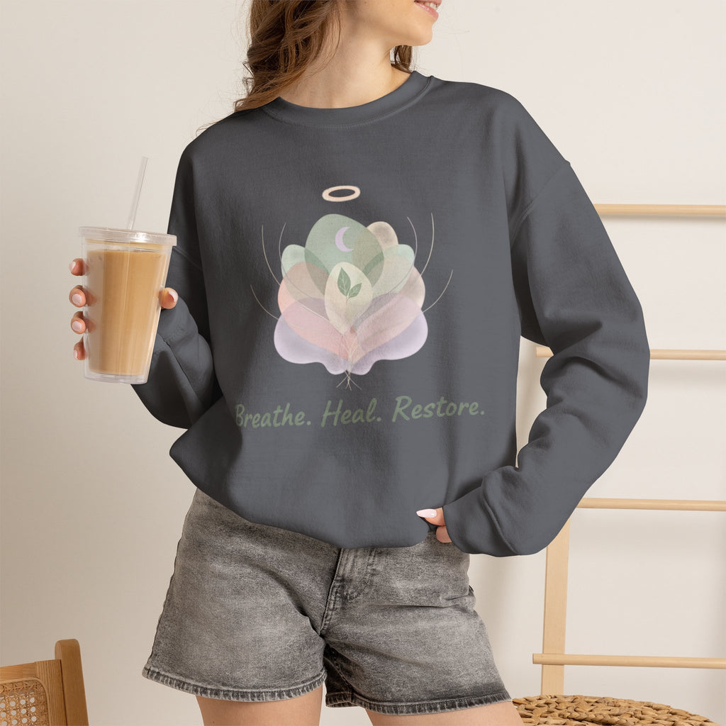 "Breathe. Heal. Restore." Comfort Pullover