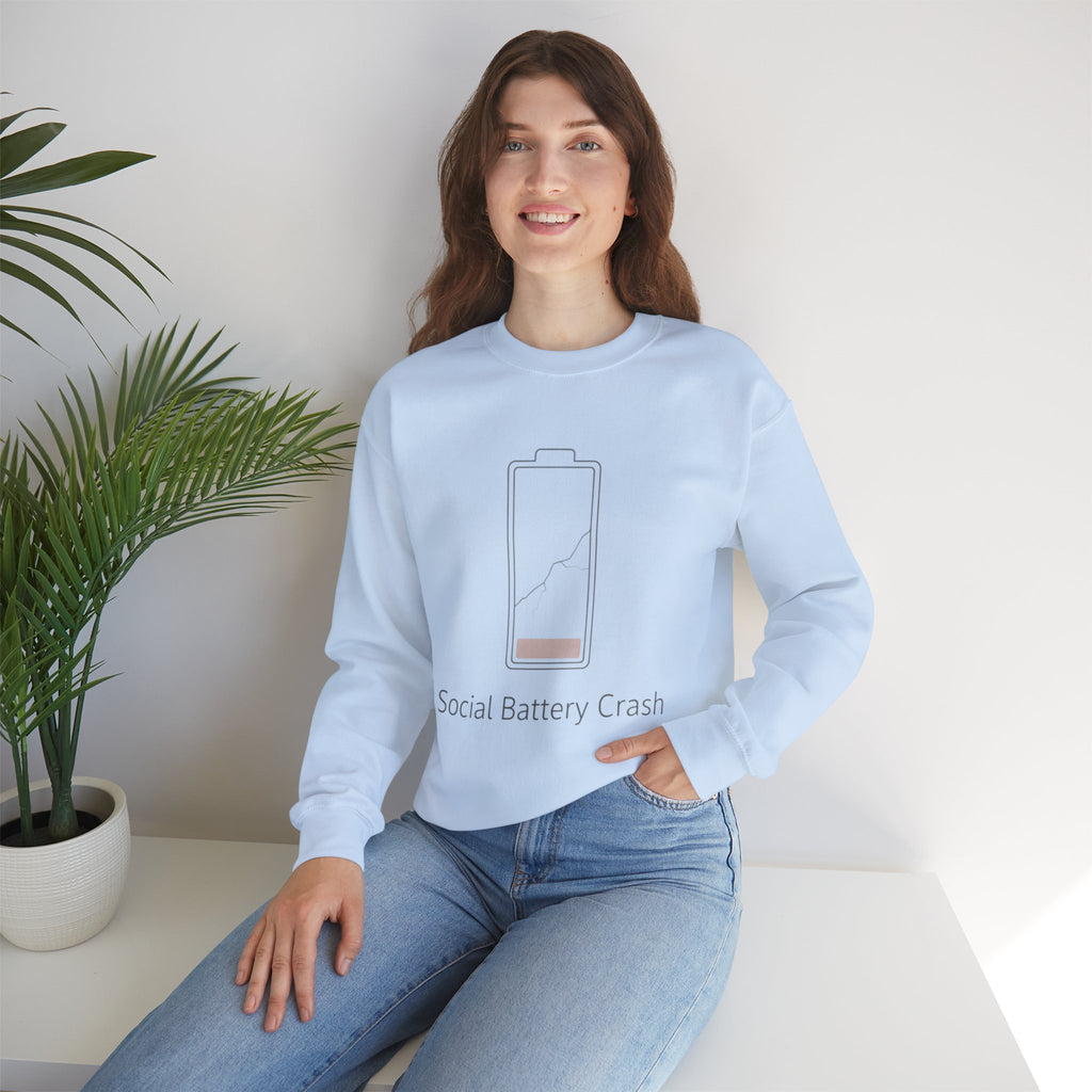 Social Battery Crash Sweatshirt