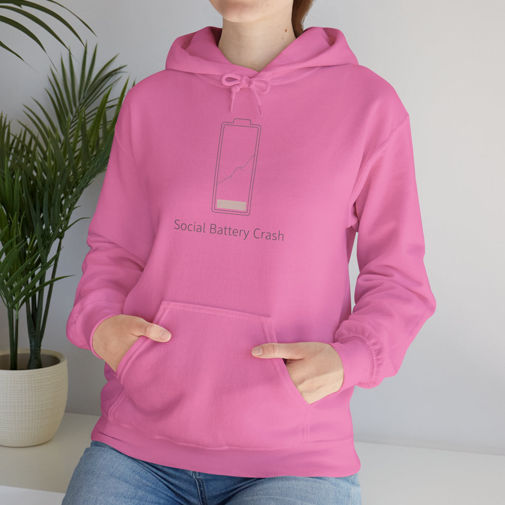 Social Battery Crash Hoodie