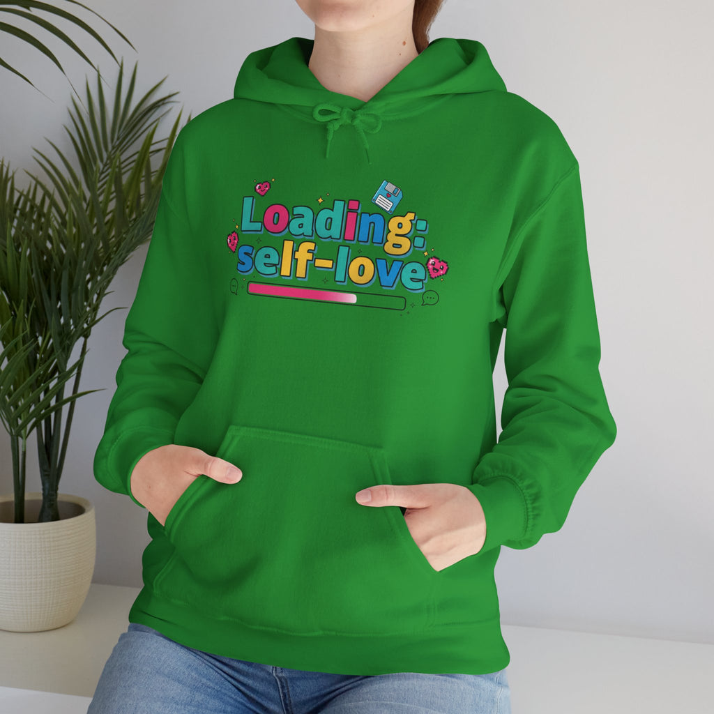 Loading... Self Love pixel art Hoodie | Old Internet Aesthetic, 90s web nostalgia