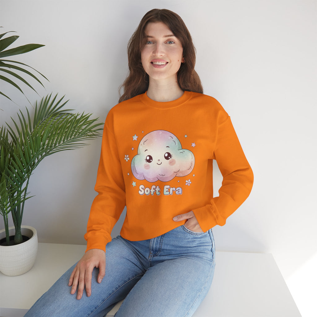Soft Era Cloud Crewneck Sweatshirt | wholesome surrealism, pastel kawaii