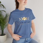 Cycle of Care Moon Phases Tee | celestial wellness, ritual calendar