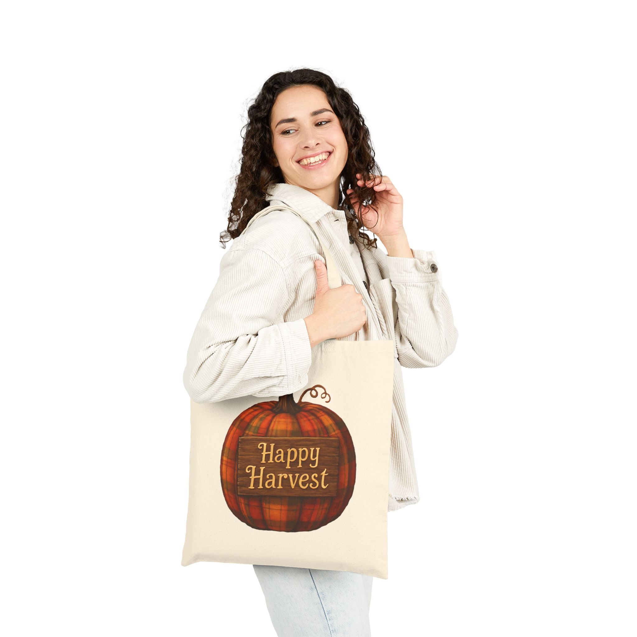 Happy Harvest Pumpkin Tote Bag