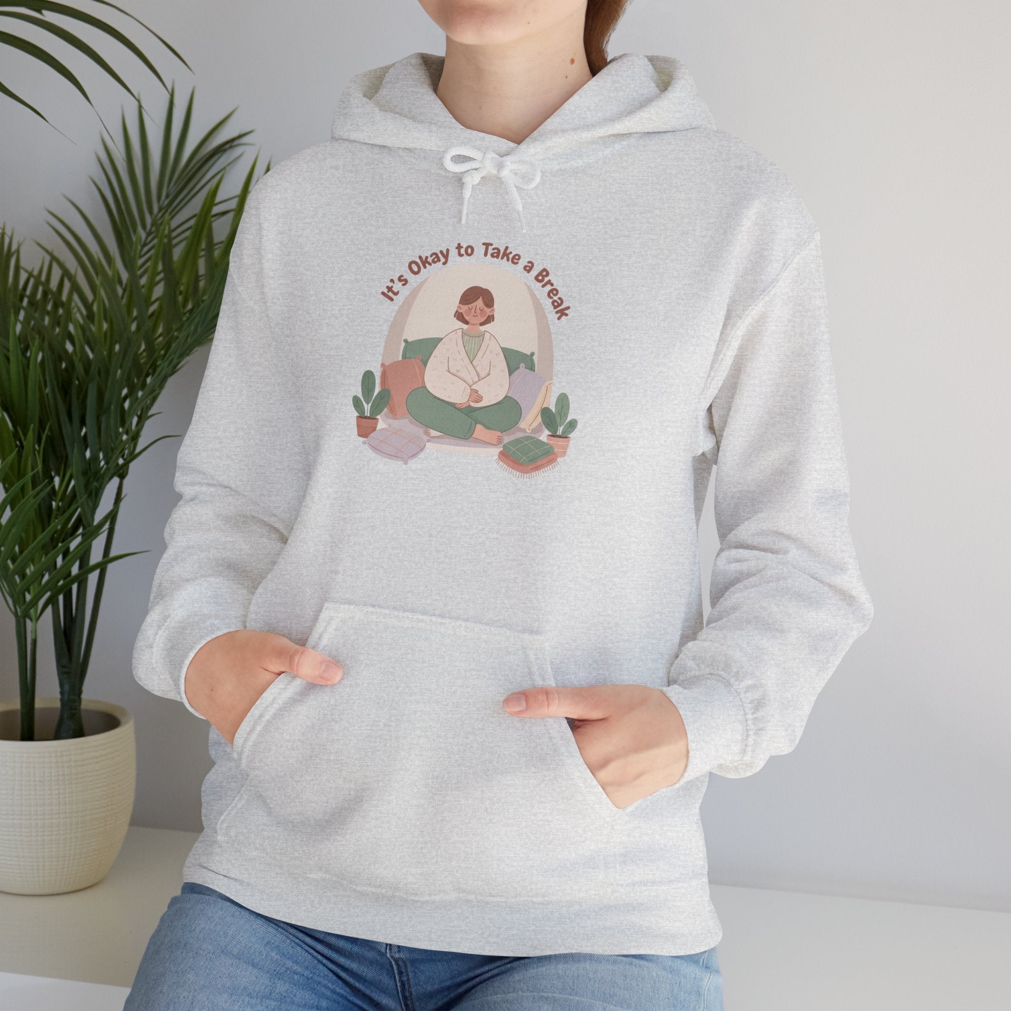 careful with me hoodie | burnout & mental health, self care sweatshirt