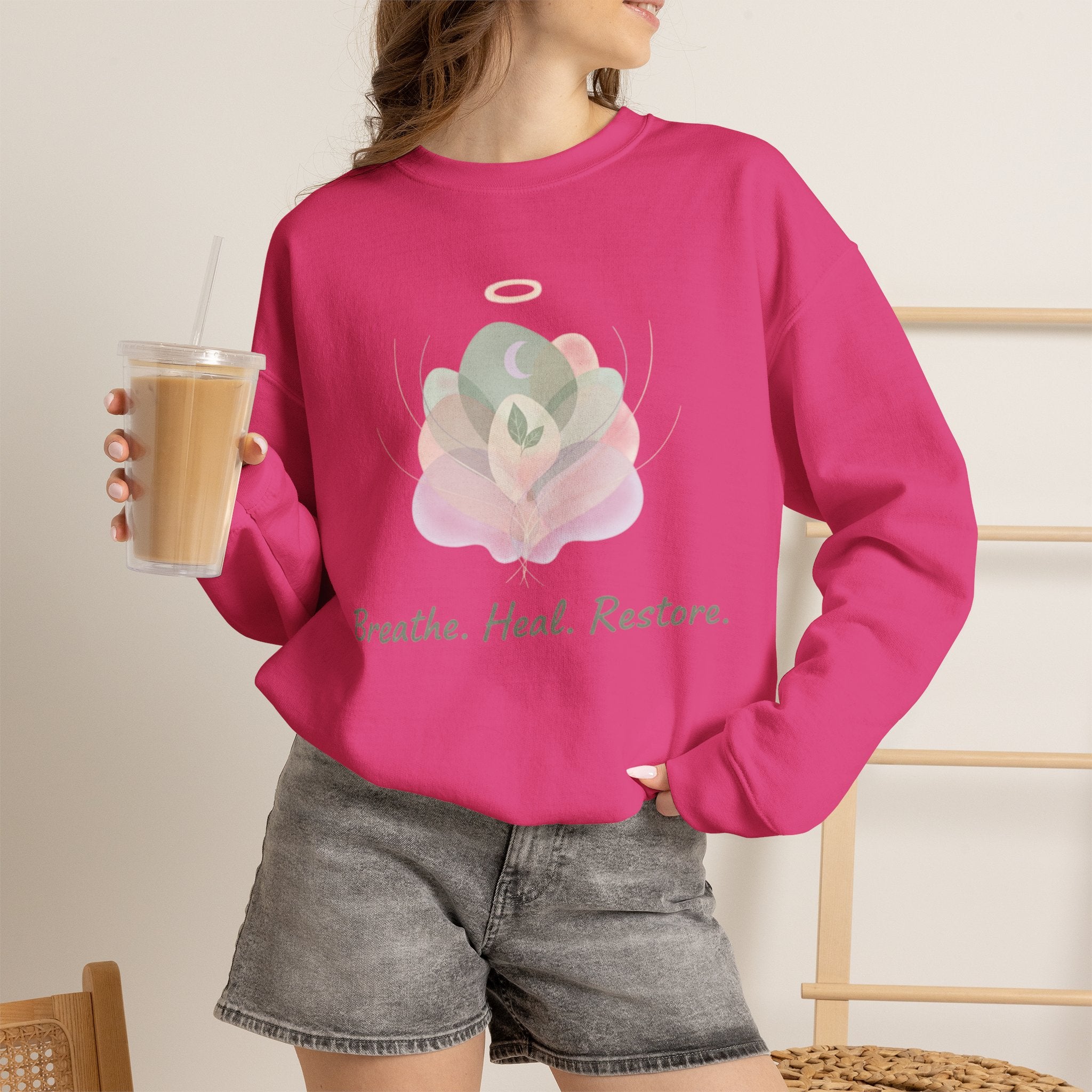 "Breathe. Heal. Restore." Comfort Pullover