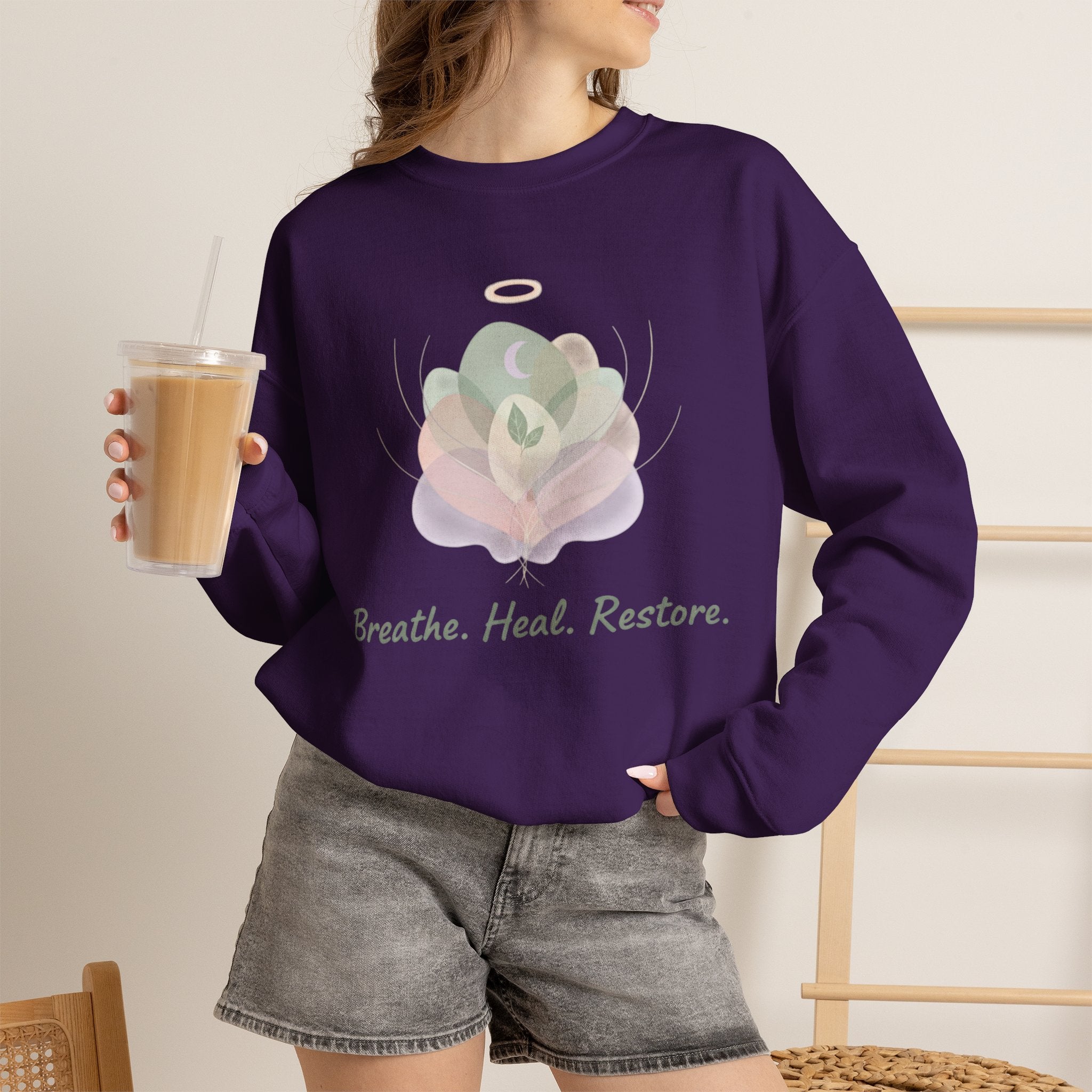 "Breathe. Heal. Restore." Comfort Pullover