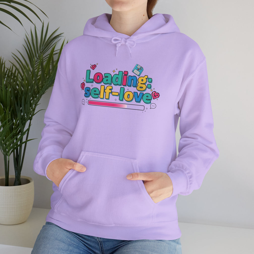 Loading... Self Love pixel art Hoodie | Old Internet Aesthetic, 90s web nostalgia