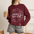"Class A Life" RV Camper Graphic Crewneck Sweatshirt