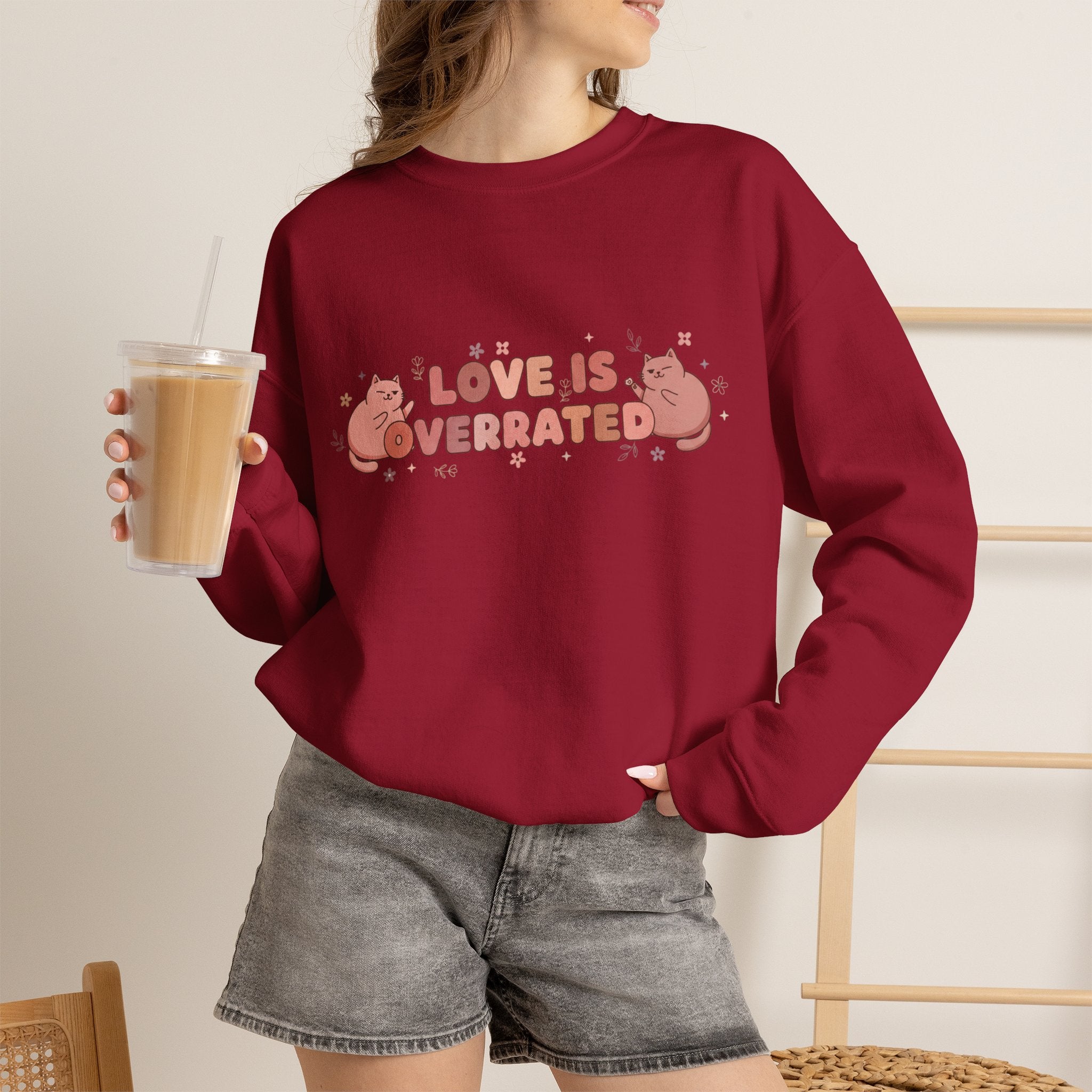 "Love Is Overrated" Pullover