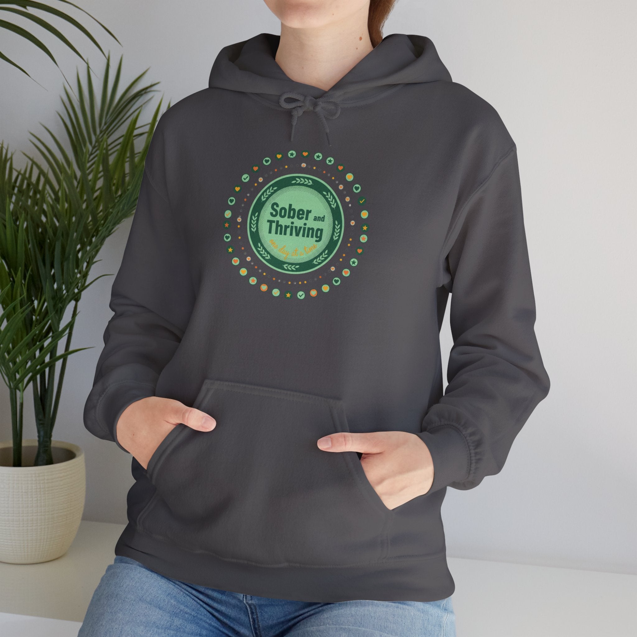 Sober & Thriving Hoodie | Dry January, Sober Curious Badge