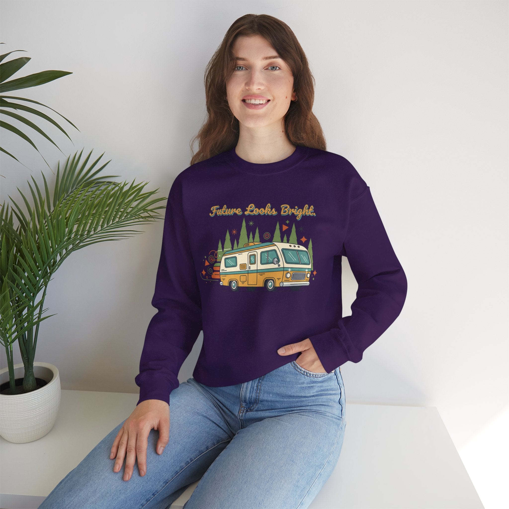 Future Looks Bright RV Camper Graphic Crewneck