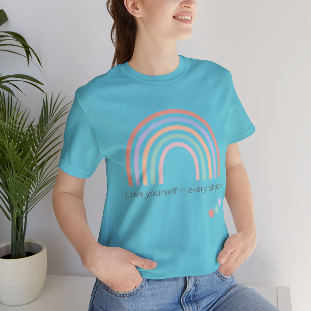 Muted Pastel Rainbow Tee | pastel rainbow shirt, retro rainbow art