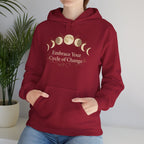 Lunar Rituals Moon Phases Hoodie | celestial wellness, ritual calendar